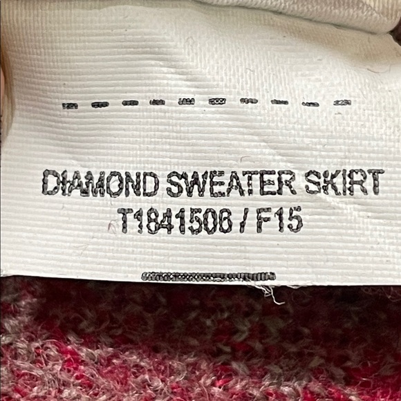 Toad & Co. Heartfelt Sweater Skirt Merino Wool Stripes & Diamonds Size Small - Picture 11 of 15